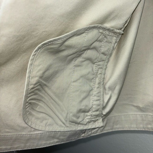 NEW Talbots Tan Ruffle Jacket/Blazer 3/4 Sleeves Size10P Petite EUC - Picture 3 of 5